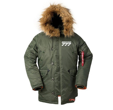 B777 GE90 DESIGNED WINTER N3B PUFFER COAT THE AV8R